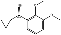 (1S)(2,3-DIMETHOXYPHENYL)CYCLOPROPYLMETHYLAMINE Struktur