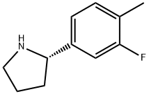 (2S)-2-(3-FLUORO-4-METHYLPHENYL)PYRROLIDINE Struktur