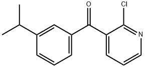 2-CHLORO-3-(3-ISOPROPYLBENZOYL)PYRIDINE Struktur