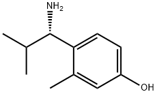 4-((1S)-1-AMINO-2-METHYLPROPYL)-3-METHYLPHENOL Struktur