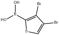 3,4-DIBROMOTHIOPHEN-2-YLBORONIC ACID Struktur