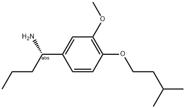 (1S)-1-[3-METHOXY-4-(3-METHYLBUTOXY)PHENYL]BUTYLAMINE Struktur