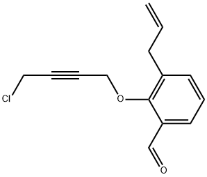 3-ALLYL-2-(4-CHLORO-BUT-2-YNYLOXY)-BENZALDEHYDE Struktur