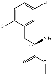 METHYL (2R)-2-AMINO-3-(2,5-DICHLOROPHENYL)PROPANOATE Struktur