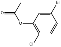 2-CHLORO-5-BROMOPHENYL ACETATE Struktur