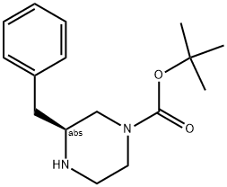 (S)-3-BENZYL-PIPERAZINE-1-CARBOXYLIC ACID TERT-BUTYL ESTER Struktur