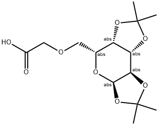 6 CARBOXYMETHYL-1,2:3,4-DIISOPROPYLIDENE-ALPHA-D-GALACTOPYRANOSE Struktur