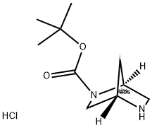 (1S,4S)-(+)-2-BOC-2,5-DI-AZA-BICYCLO[2.2.1]HEPTANE HYDROCHLORIDE Struktur