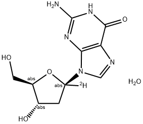 [1'-2H]2'-DEOXYGUANOSINE MONOHYDRATE Struktur