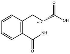 D-1-OXO-1,2,3,4-TETRAHYDRO-ISOQUINOLINE-3-CARBOXYLIC ACID Struktur