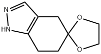 6,7-DIHYDRO-5(1,4H)INDAZOLONE ETHYLENE KETAL Struktur