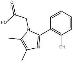 [2-(2-HYDROXY-PHENYL)-4,5-DIMETHYL-IMIDAZOL-1-YL]-ACETIC ACID Struktur