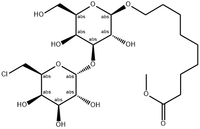 6-CHLORO-ALPHA-D-GAL(1-3)-BETA-D-GAL-1-OGR Struktur