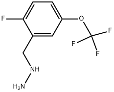 2-FLUORO-5-TRIFLUOROMETHOXY-BENZYL-HYDRAZINE Struktur