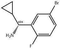 (1R)(5-BROMO-2-FLUOROPHENYL)CYCLOPROPYLMETHYLAMINE Struktur