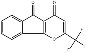 2-(TRIFLUOROMETHYL)INDENO[1,2-B]PYRAN-4,5-DIONE Struktur