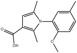 1-(2-METHOXY-5-METHYLPHENYL)-2,5-DIMETHYL-1H-PYRROLE-3-CARBOXYLIC ACID Struktur