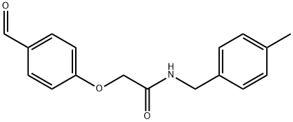 2-(4-FORMYLPHENOXY)-N-(4-METHYLBENZYL)ACETAMIDE Struktur