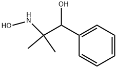 2-HYDROXYAMINO-2-METHYL-1-PHENYLPROPAN-1-OL Struktur