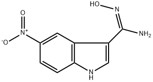 N-HYDROXY-5-NITROINDOLE-3-CARBOXAMIDINE Struktur