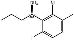 (1R)-1-(2-CHLORO-6-FLUORO-3-METHYLPHENYL)BUTYLAMINE Struktur