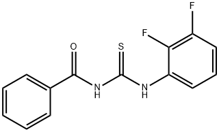 1-(BENZOYL)-3-(2,3-DIFLUOROPHENYL)THIOUREA Struktur