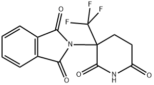 2-[2,6-DIOXO-3-(TRIFLUOROMETHYL)PIPERIDIN-3-YL]-1H-ISOINDOLE-1,3(2H)-DIONE Struktur