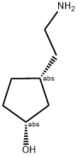 (1R,3R)-3-(2-AMINOETHYL)CYCLOPENTANOL Struktur