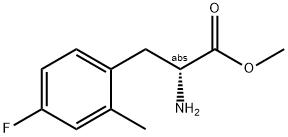 METHYL (2R)-2-AMINO-3-(4-FLUORO-2-METHYLPHENYL)PROPANOATE Struktur