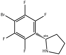 (2S)-2-(4-BROMO-2,3,5,6-TETRAFLUOROPHENYL)PYRROLIDINE Struktur