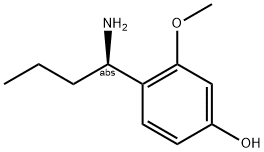 4-((1R)-1-AMINOBUTYL)-3-METHOXYPHENOL Struktur