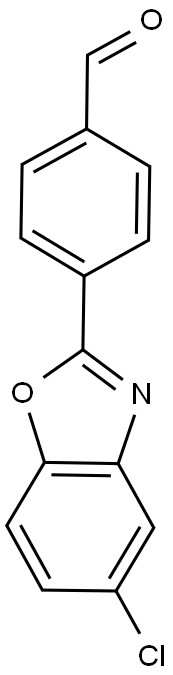 4-(5-CHLORO-1,3-BENZOXAZOL-2-YL)BENZALDEHYDE Struktur