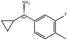 (1S)CYCLOPROPYL(3-FLUORO-4-METHYLPHENYL)METHYLAMINE Struktur