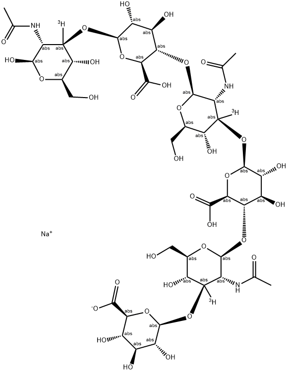 HYALURONIC ACID, SODIUM SALT [3H(G)] Struktur