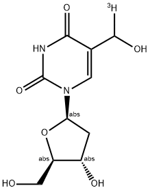 5-HYDROXYMETHYL-2'-DEOXYURIDINE, [3H]- Struktur