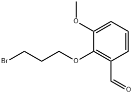 2-(3-BROMOPROPOXY)-3-METHOXYBENZALDEHYDE Struktur