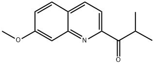 1-(7-METHOXYQUINOLIN-2-YL)-2-METHYLPROPAN-1-ONE Struktur