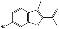 2-ACETYL-6-HYDROXY-3-METHYLBENZOFURAN Struktur