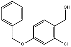 4-BENZYLOXY-2-CHLOROBENZYL ALCOHOL Struktur