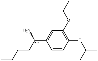 (1S)-1-[3-ETHOXY-4-(METHYLETHOXY)PHENYL]PENTYLAMINE Struktur