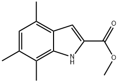 4,6,7-TRIMETHYL-1H-INDOLE-2-CARBOXYLIC ACID METHYL ESTER Struktur