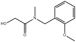 2-HYDROXY-N-(2-METHOXYBENZYL)-N-METHYLACETAMIDE Struktur