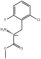 METHYL (2R)-2-AMINO-3-(2-CHLORO-6-FLUOROPHENYL)PROPANOATE Struktur