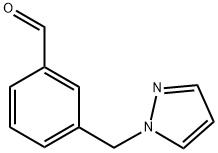 3-(1H-PYRAZOL-1-YLMETHYL)BENZALDEHYDE Struktur