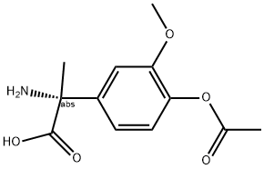 (2R)-2-(4-ACETYLOXY-3-METHOXYPHENYL)-2-AMINOPROPANOIC ACID Struktur