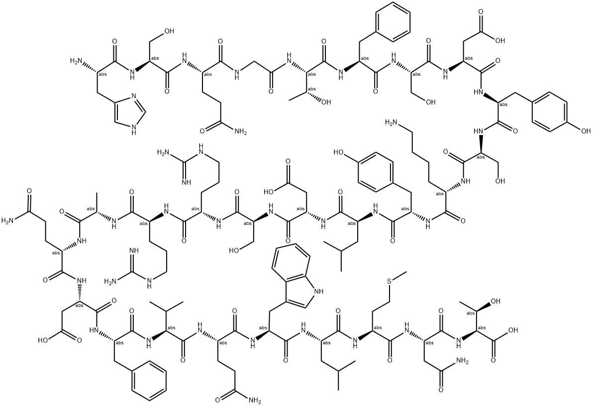 (DES-THR7)-GLUCAGON Struktur