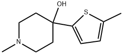 4-HYDROXY-4-(5-METHYL-2-THIENYL)-1-METHYLPIPERIDINE Struktur