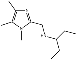 (1-ETHYL-PROPYL)-(1,4,5-TRIMETHYL-1H-IMIDAZOL-2-YLMETHYL)-AMINE Struktur