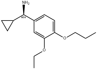 (1R)CYCLOPROPYL(3-ETHOXY-4-PROPOXYPHENYL)METHYLAMINE Struktur