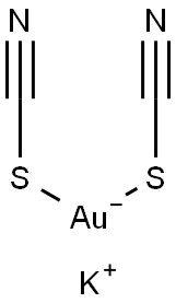 GOLD POTASSIUM THIOCYANATE Struktur